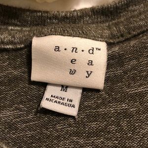 Green sweater with sleeve detail